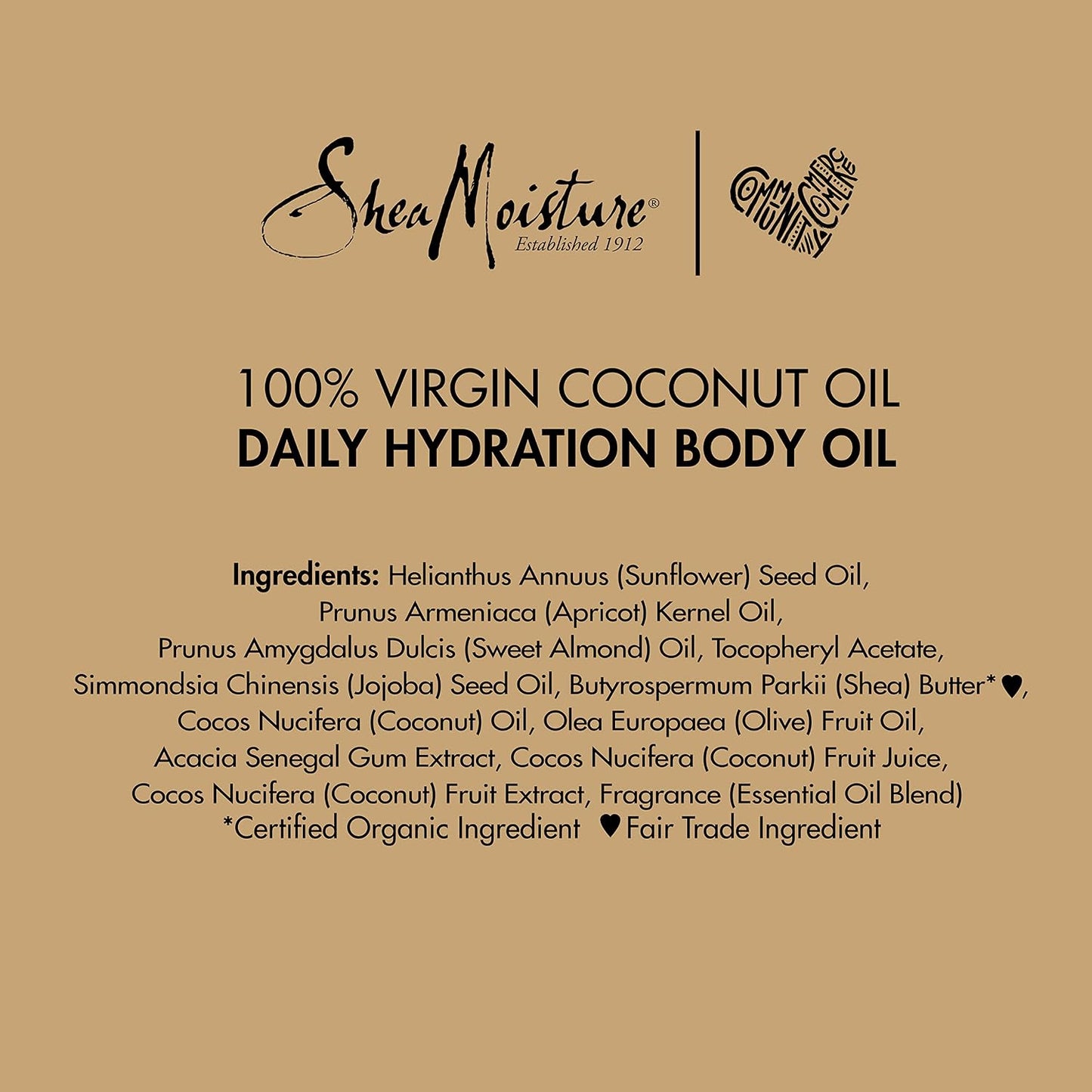 Experience Luxurious Hydration with SheaMoisture Virgin Coconut Oil Daily Body Oil - Paraben Free 8 Oz for Soft, Glowing Skin