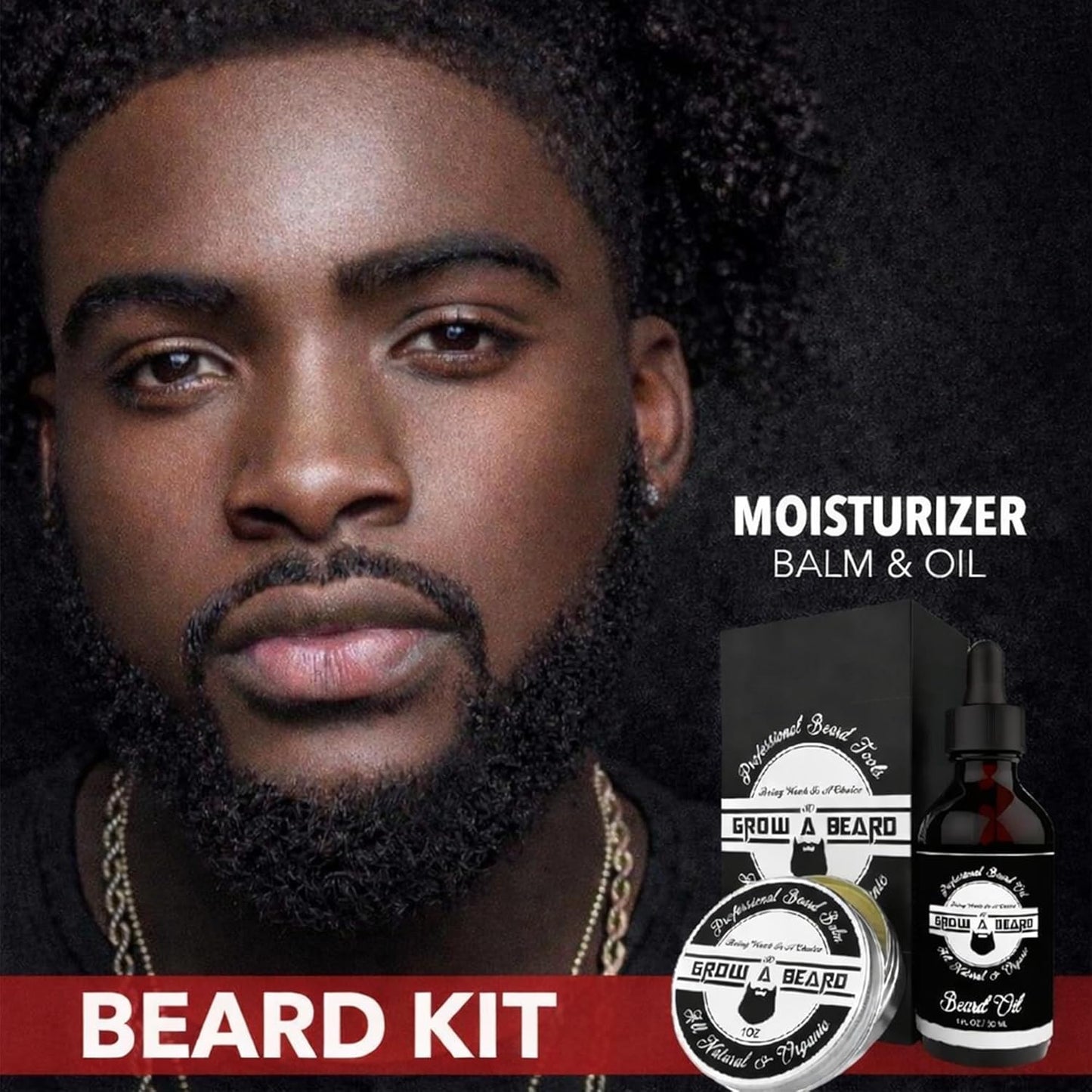 Ultimate Beard Grooming Kit: Brush, Comb, Oil & Balm for Stylish Growth and Softness - Perfect Gifts for Men!