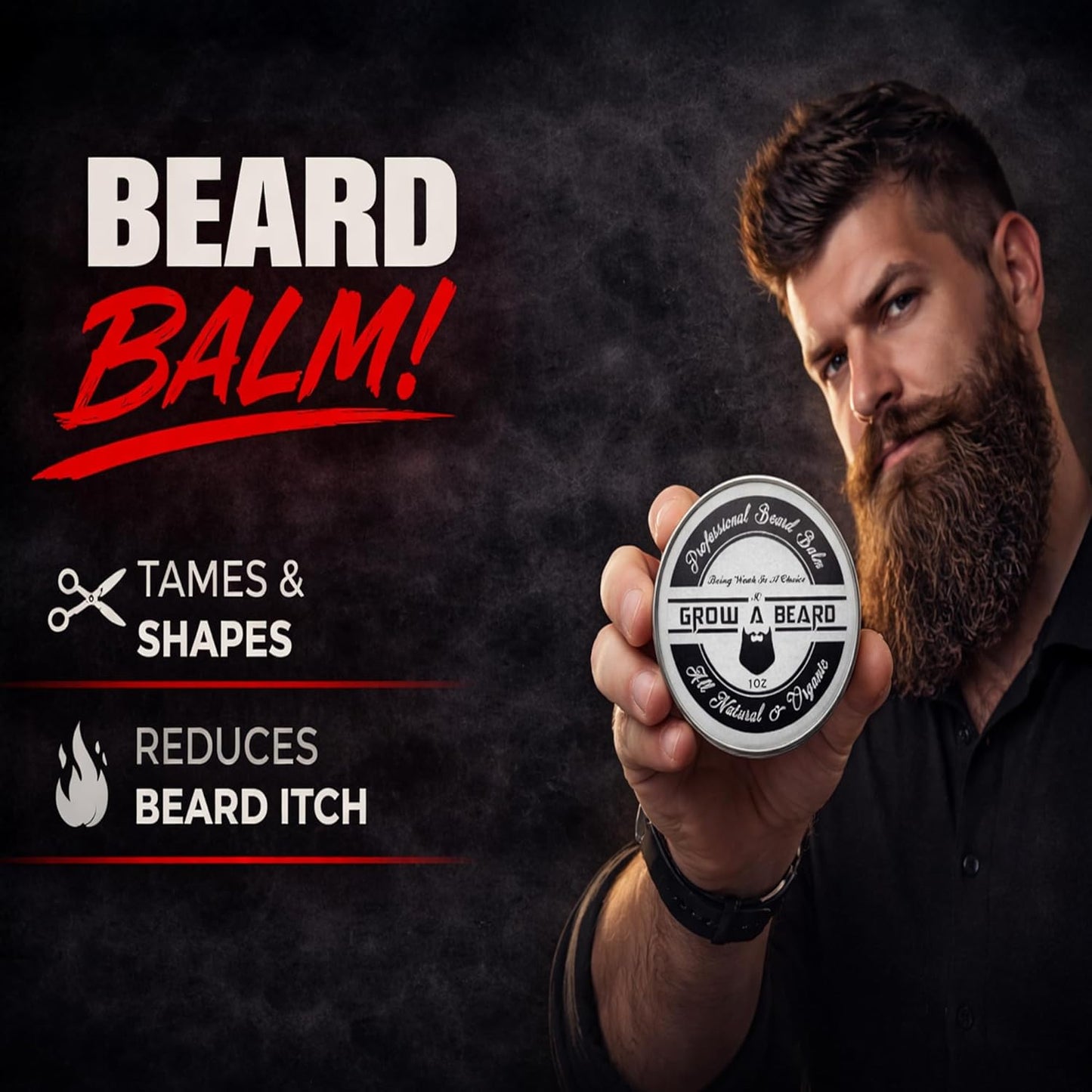 Ultimate Beard Grooming Kit: Brush, Comb, Oil & Balm for Stylish Growth and Softness - Perfect Gifts for Men!