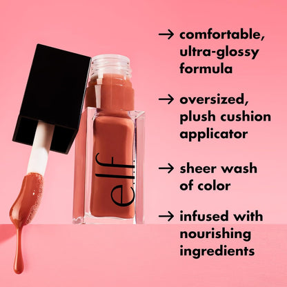 Illuminate Your Smile with the Glow Reviver Quad Goals Lip Oil Kit - 4 Irresistible Shades for Hydrated, Glossy Lips