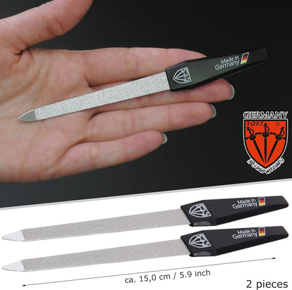 - Sapphire Metal Nail File Set 2 Pieces with 1 PIECE 3-Way Nail Buffer – Nail Care Made in Solingen/Germany