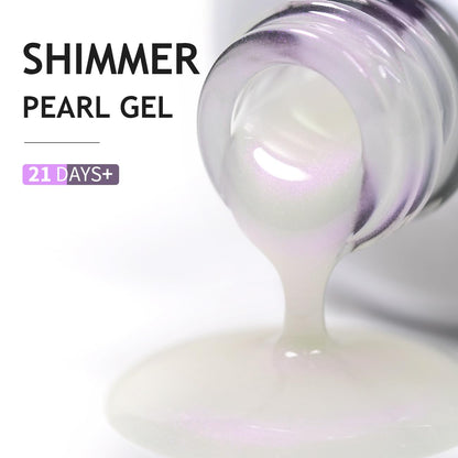 Transform Your Nails with RARJSM Pearl Gel Nail Polish - Iridescent Purple Glitter for Stunning Mermaid Manicures