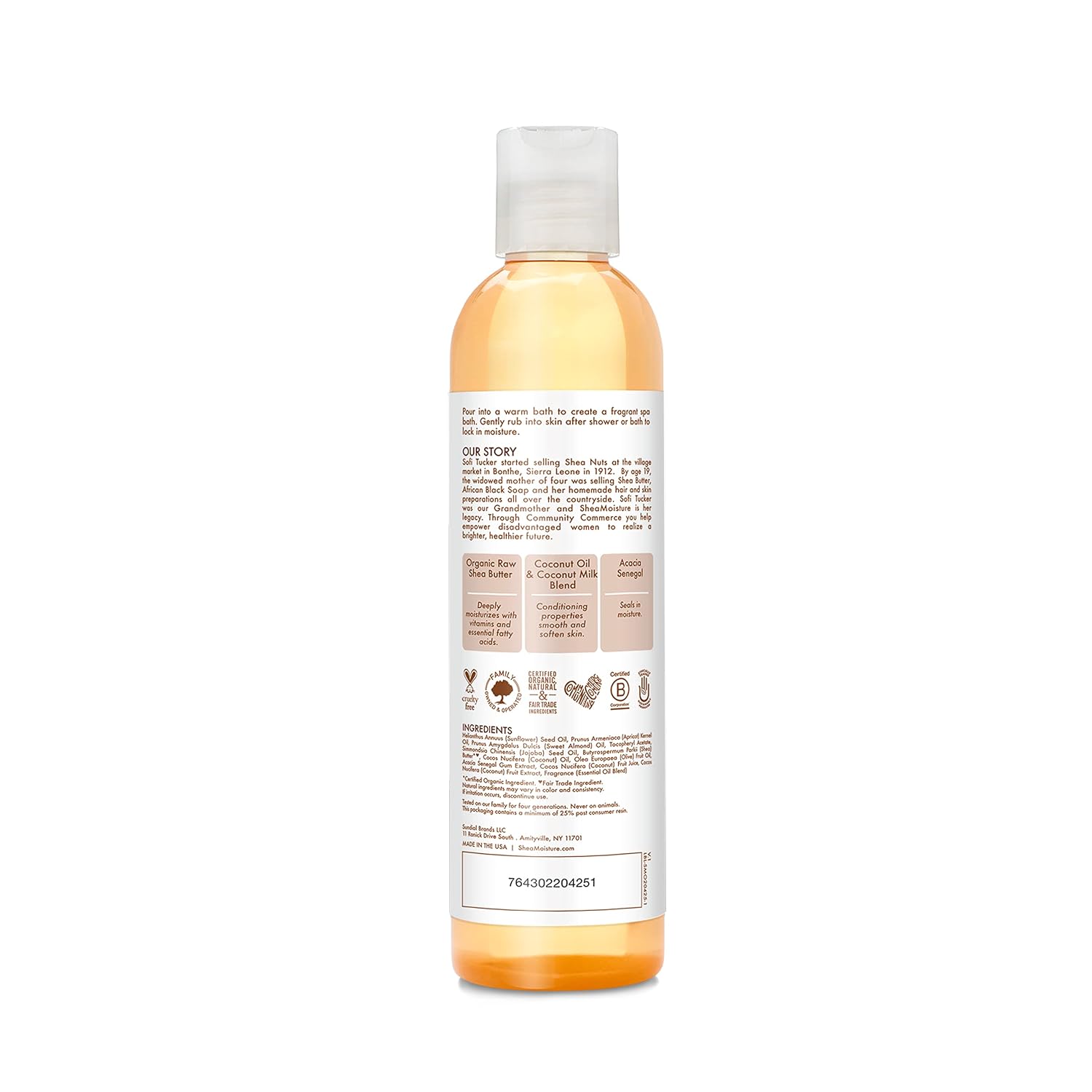 Experience Luxurious Hydration with SheaMoisture Virgin Coconut Oil Daily Body Oil - Paraben Free 8 Oz for Soft, Glowing Skin