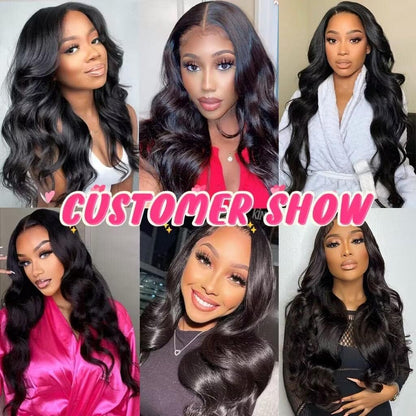 Luxurious Body Wave Bundles - 100% Unprocessed Brazilian Human Hair (18, 20, 22 Inch) - Full, Thick, and Soft for Stunning Styles