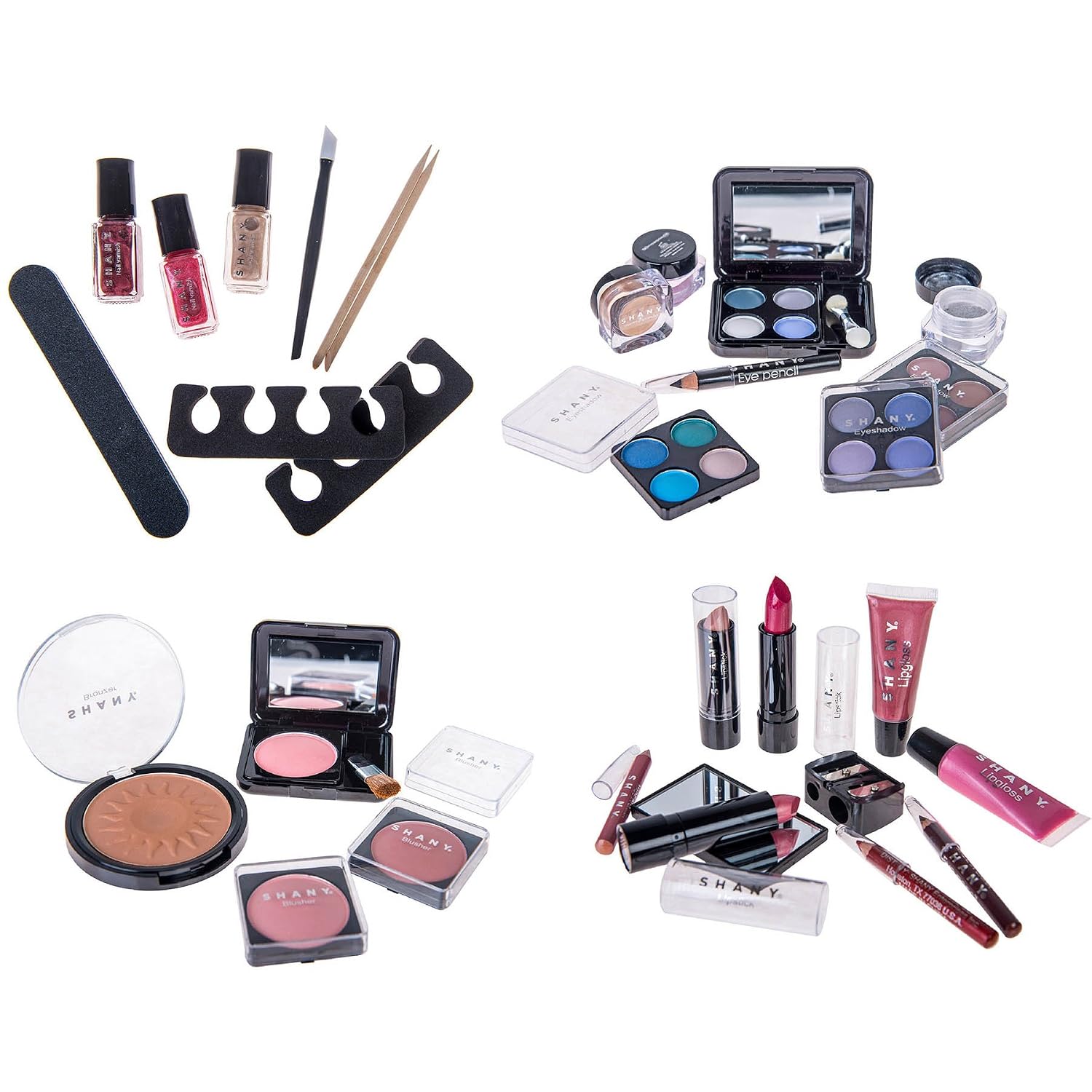 All-in-One Carry All Trunk Makeup Train Case: Complete Beauty Set with Eye Palettes, Blushes, and Essential Tools for Every Makeup Lover