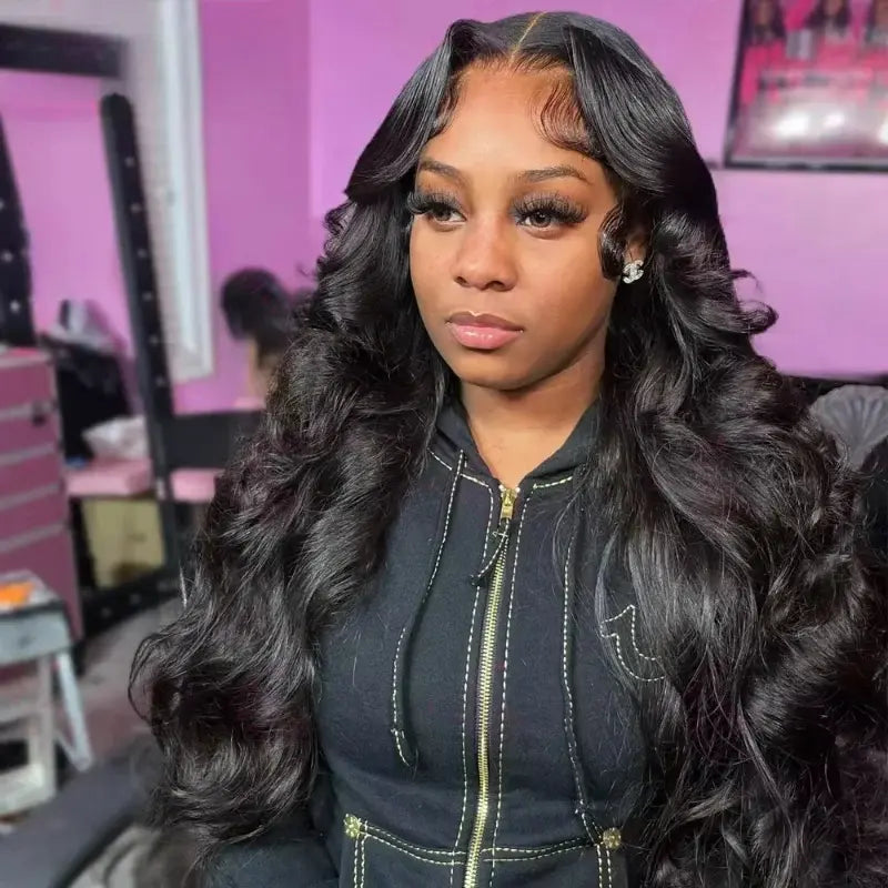 Urody 220% Density Curly Human Hair Wigs - HD Transparent 13X6 Lace Front for a Natural Look