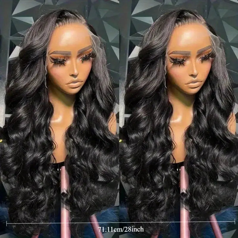 Urody 220% Density Curly Human Hair Wigs - HD Transparent 13X6 Lace Front for a Natural Look