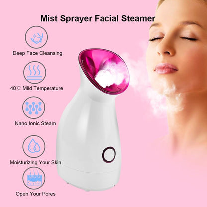 Facial Steamer Nano Lonic Humidifier Moisturizing Cleaning Pores